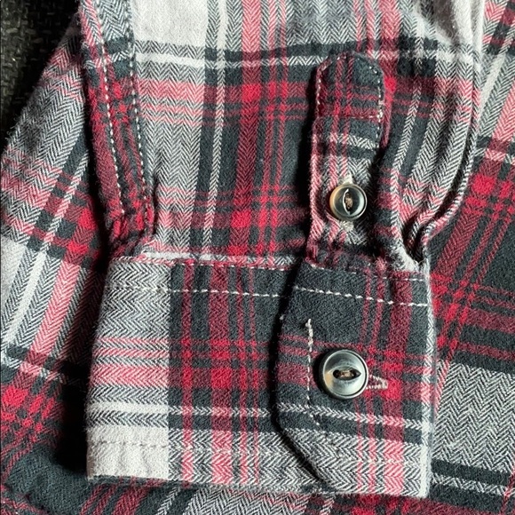 Baby Gap Toddler Boy Plaid Flannel Long Sleeve Button Up Top - Picture 4 of 5